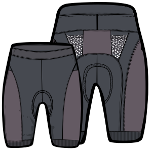 Fashion sewing patterns for MEN Shorts Cyclist bib 7384